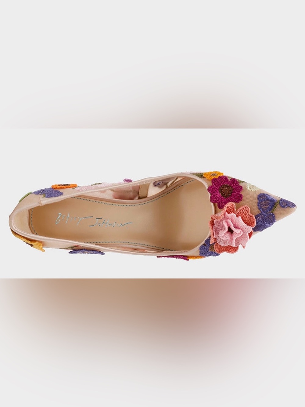 Betsey Johnson “Aimey” Nude Floral Pump - Size 5 - NWT - Picture 6 of 10